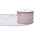 thumbnail image 1 of Glitter Mesh Wired Ribbon 2.5" X 10 Yards Webbed Sequin Glitter Christmas Ribbon for Tree Garlands Decoration, Home Decor, Craft Projects, Wreath Supplies, 1 of 5