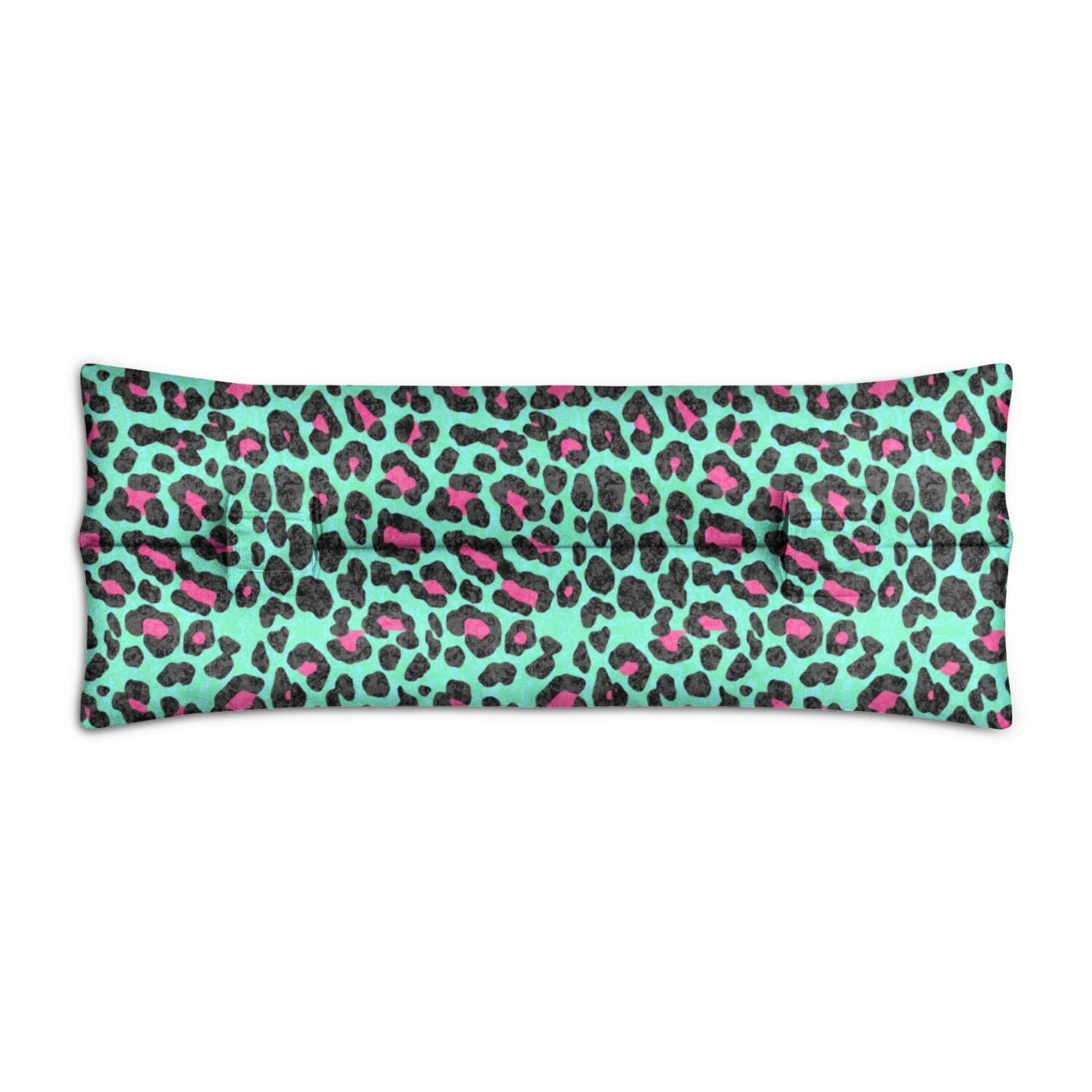 Glitter Metallic Leopard Print Car Cushion - Stylish Pressure Relief for Post-Chest Procedure Rides
