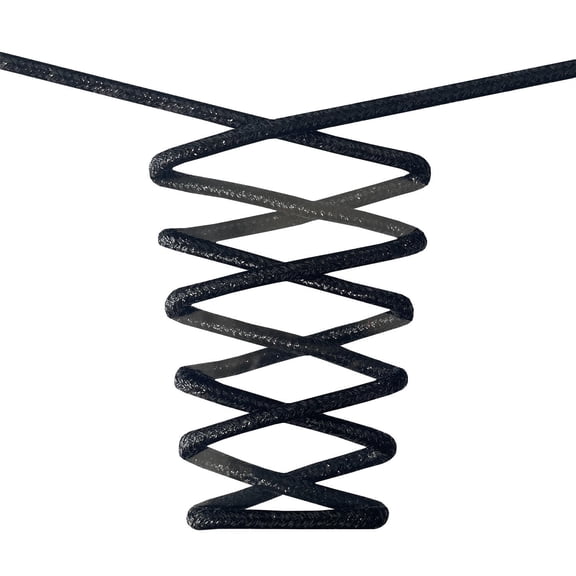 2 Pair Glitter Metallic Shiny Shoelaces Round Boots Shoestrings for Sneakers Hiking Work Running Shoes(Black,47")