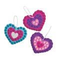 thumbnail image 1 of Glitter Mosaic Heart Ornament 12 - Craft Kits - 12 Pieces, 1 of 1