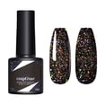 thumbnail image 1 of Glitter Nail Polish Black Sparkle Nail Varnish 8.5ml, Shimmery Nail Polish with Easy Brush for Nail Art, Party, Dating, Everyday Wear, Long Lasting Formula, 1 of 6