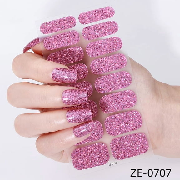 Glitter Nail Polish Strips, Buy 2 Get 1 Free, 12 Colors Shimmering Nail Wraps, Long-Lasting Self-Adhesive Nail Stickers for Women Girls, Salon-Quality Manicure at Home