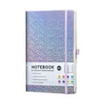 thumbnail image 1 of Glitter Notebook, Hardcover Sparkly Journal with Lined Pages, Never Peel Off Glitter for Teens Women Purple, 1 of 8