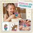 thumbnail image 1 of Glitter Number 6 Birthday Candle with Crown Topper for 6Th Birthday Cake Topper Party Decorations for Girls, 1 of 6