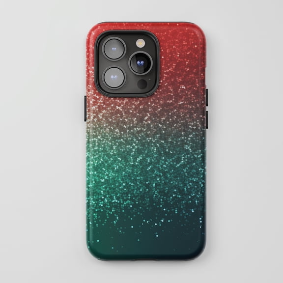 Glitter Ombre Design for All iPhone Series Tough Phone Case
