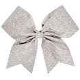 thumbnail image 1 of Glitter Performance Hair Bow Glitter Silver, 1 of 2