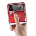 thumbnail image 1 of Glitter Phone Case for Galaxy Z Flip 4, Sparkling Leather Back Cover Protector Case PC Hard Shockproof Protection Cover Shell Compatible with Samsung Galaxy Z Flip 4 5G,Red, 1 of 1