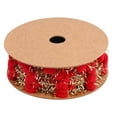 thumbnail image 1 of Glitter Pom-poms Ribbon Christmas Tree Decorative Ribbon for DIY Art Crafts, 1 of 6