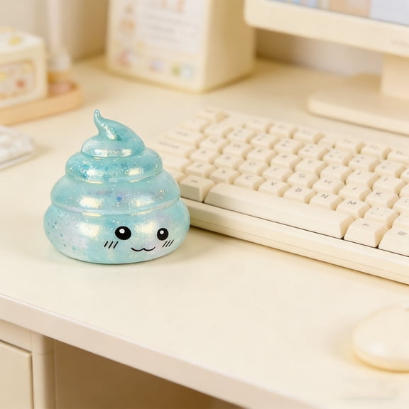 Glitter Poop,Large Poop Squishy Stress Relief Toys,Glitter Unicorns Poop Squishy,Rainbow Poop Novelty Squishy Poop Stress Ball Squishies Toys,Sensory Poop Stress Sugar Balls,Squeeze Fidget Toys