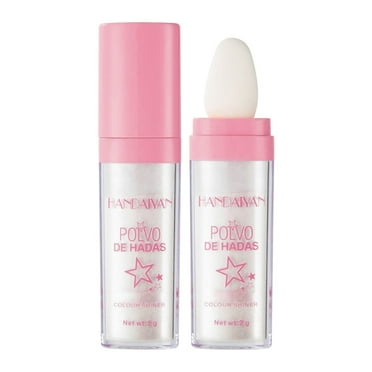 Glitter Powder Highlighter Makeup,Face Body Brightens Natural Smooth Face Blusher Fairy Highlight Patting Powder