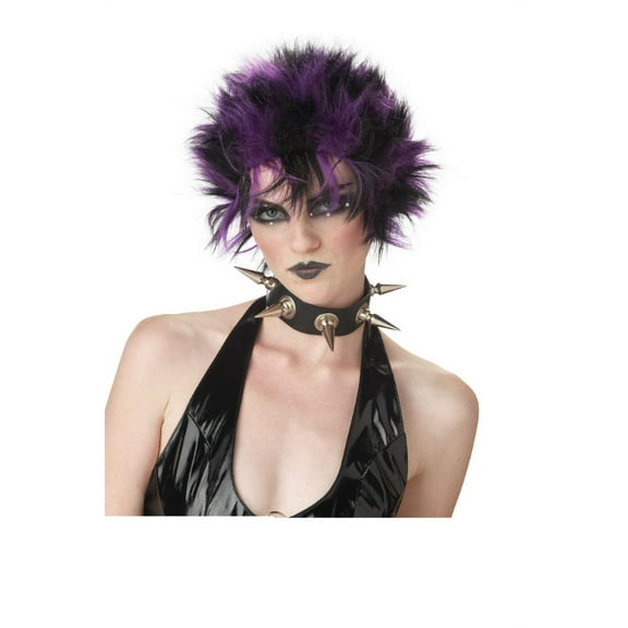 Glitter Punk Adult Costume Wig