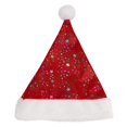 thumbnail image 1 of Glitter Red Santa Hat, Christmas Hat with White Plush Brim & Pom Pom, Soft Fur Xmas Hat with Star Sequins, Festive Headwear for Holiday Gathering, New Year Celebration & Party Costume,1 Pcs, 1 of 8