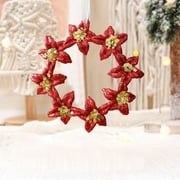 Glitter Reindeer Christmas Tree Ornaments Sequined Wreath Dancing Deer Ballet Hanging Decorations For Xmas Tree Home Holiday Decor