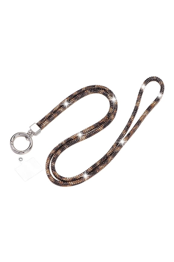 Glitter Rhinestone Phone Lanyard Phone Diamond Crystal Chain Straps Keychain Hanging Anti-lost Rope Mobile Phone Strap