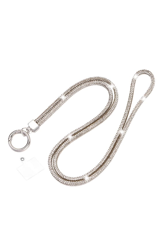 Glitter Rhinestone Phone Lanyard Phone Diamond Crystal Chain Straps Keychain Hanging Anti-lost Rope Mobile Phone Strap
