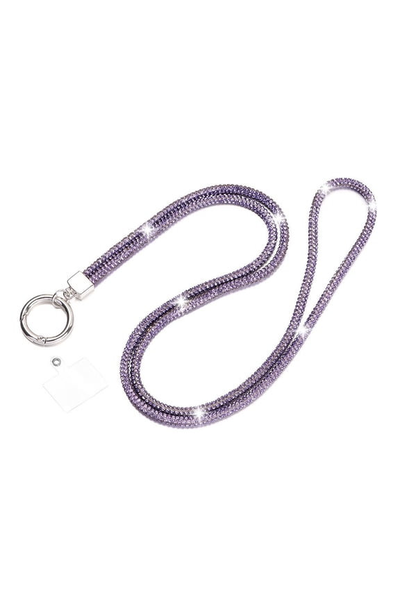 Glitter Rhinestone Phone Lanyard Phone Diamond Crystal Chain Straps Keychain Hanging Anti-lost Rope Mobile Phone Strap