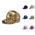 thumbnail image 1 of Glitter Sequin Baseball Cap for Men Women Summer Mesh Breathable Trucker Hat, 1 of 3