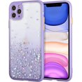 thumbnail image 1 of Glitter Sequin Gradient Case for iPhone 11 Pro Max 6.5 inch, Bling Glitter Design Transparent Shockproof Clear Pattern Silicone Gel Back Cover Protective Case - Purple, 1 of 14