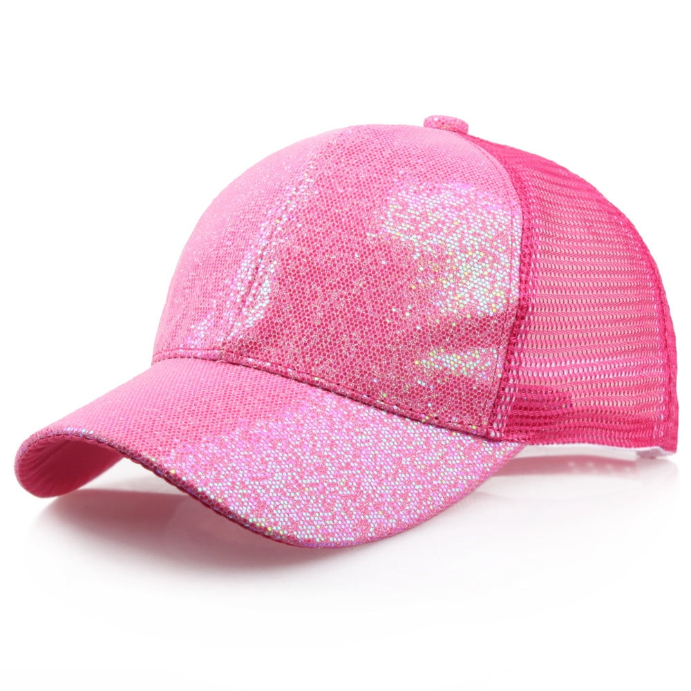 Sparkling Sequin Cap - Pink Pink Sequin Captain Hat: Festival Hat, Military Hat, Rave  main image 2