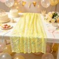 thumbnail image 1 of Glitter Sequin Table Runner 72 Inch Sheer Mesh Party Table Decor for Wedding Birthday Shower Banquet, 1 of 6