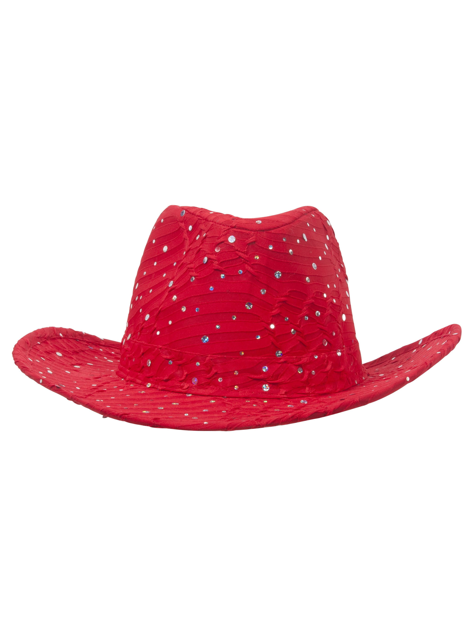 Glitter Sequin Trim Cowboy Hat (Red) - Walmart.com display picture 2
