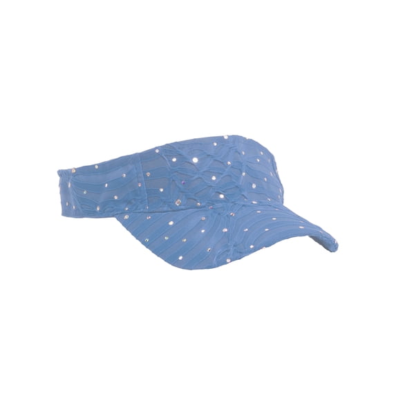 Glitter Sequin Visor - Light Blue