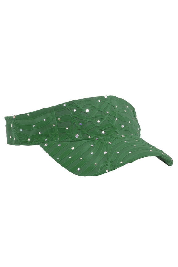 Glitter Sequin Visor - OLIVE
