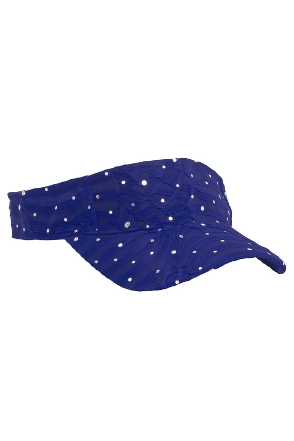 Glitter Sequin Visor - Royal