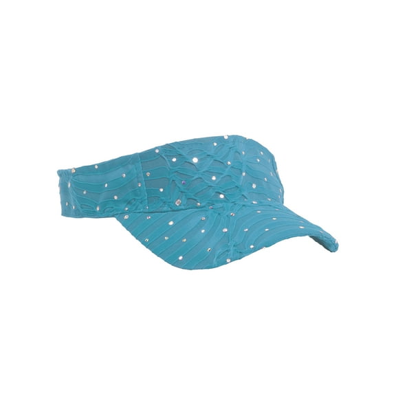 Glitter Sequin Visor - Turquoise