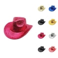 thumbnail image 1 of Glitter Sequin Western Cowboy Hats for Men Women Sparkly Cowgirl Hat for Music Festival Party Stage Performance, 1 of 4