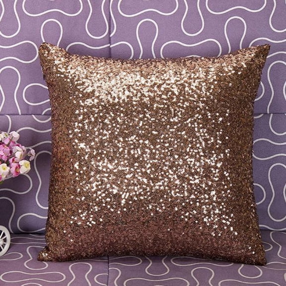 Glitter Sequins Throw Pillow Covers Decorative Cushion Cases with Sparkly Sequin Fabric for Luxurious Home Decor and Sofa Bed Styling Sopatenor