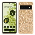 thumbnail image 1 of Glitter Shining Case for Google Pixel 6A, Ultra Slim Lightweight Thin Fit Sparkle Crystal Bling Cover with Military Grade Soft Silicone Shockproof Anti-Scratches Case for Girls Women,Gold, 1 of 6