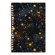 Glitter Shiny Galaxy Spiral Journal Notebook College Ruled Notebook 8.3" x 5.7" A5 Lined Thick Paper Page