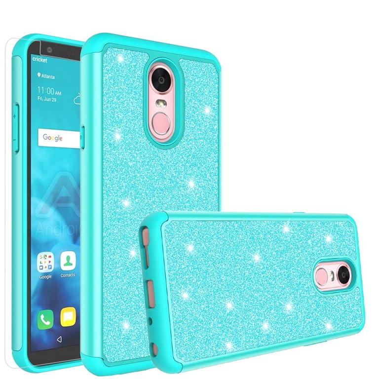 Glitter Shock Proof Phone Case LG Stylo 4/LG Stylo 4 Plus Case [HD Screen  Protector] Hybrid Protective Cover - Mint - Walmart.com