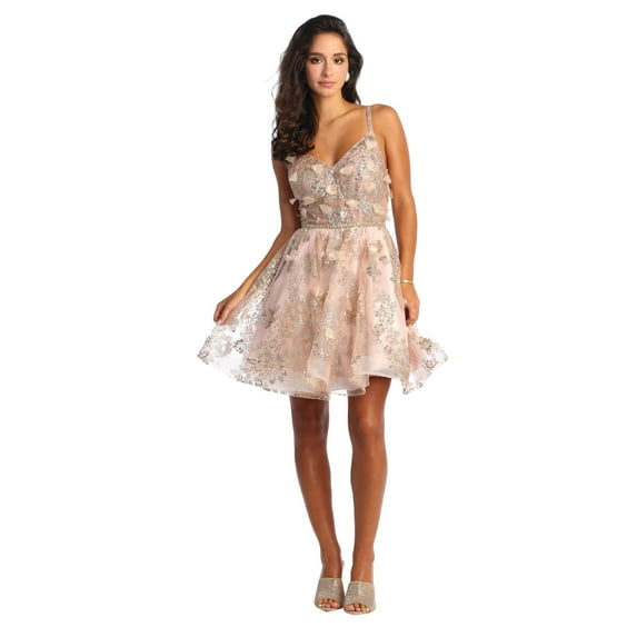 Glitter Short Prom Dress