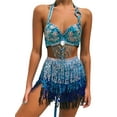 thumbnail image 1 of Glitter Skirt with Fringe Dance Skirt Women Short and Sequin Trim Dance Skirt British Party and Carnival New Hot Mini Skirt, 1 of 9