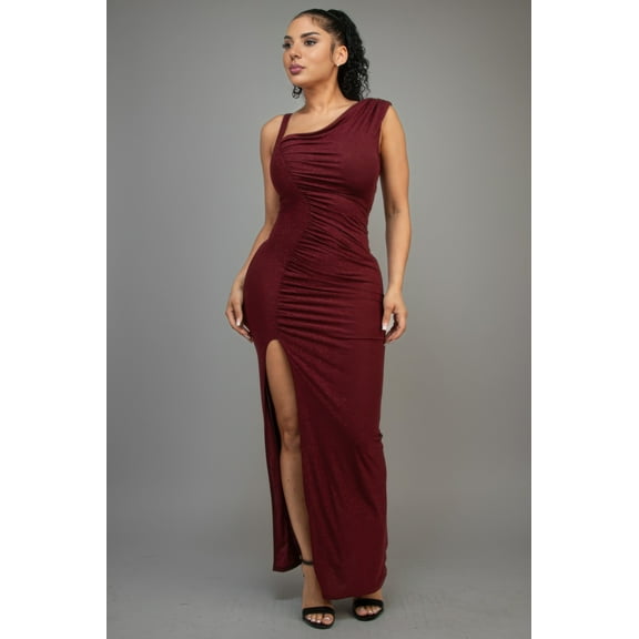 Glitter Slitted Dress