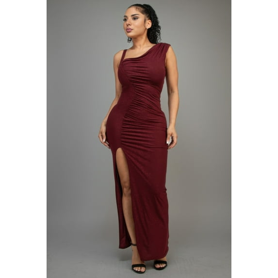 Glitter Slitted Dress