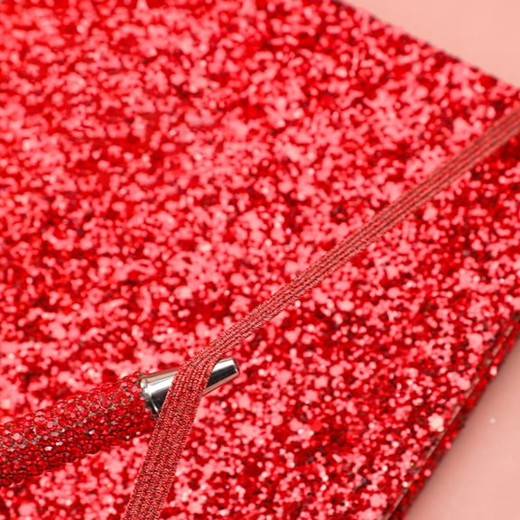 Glitter Small Notebook With Matching Pen Set, Pocket Size Journal With Elastic Band, Cute Lined Notepad Set For Travel & Daily Writing, Sparkling Diary Planner