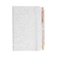 thumbnail image 1 of Glitter Small Notebook with Matching Pen, Pocket Size Journal with Elastic Cute Lined Notepad Set for Office Work, Travel & Daily Writing(White), 1 of 6