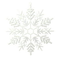 Glitter Snowflake, Ongmies Large Snowflakes Set of 1 - 12" White Glittered Snowflake Christmas Hanging Ornament for Window Decor and Winter Outdoor Decorations, Christmas Decorations Outdoor