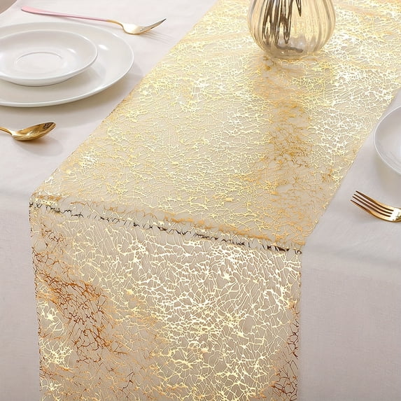 Glitter Spandex Table Runner x Inches Stretch Fabric Romantic Ambience For Wedding Reception Party Infant Shower Dining Room Holiday Decor