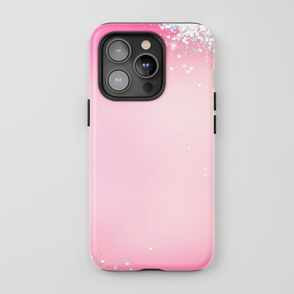 Glitter Sparkle For All iPhone Series Tough Phone Case Pink Gradient