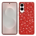 thumbnail image 1 of Glitter Sparkly Shiny Bling Case for Samsung Galaxy S25 Edge, Ultra Slim Phone Case for Women Girls, Luxury Cover Anti-drop Shockproof Lightweight Protective for Galaxy S25 Edge Crystal Case,Red, 1 of 7