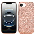 thumbnail image 1 of Glitter Sparkly Shiny Bling Case for iPhone 16e, Ultra Slim Phone Case for Women Girls, Luxury Cover Anti-drop Shockproof Lightweight Protective for iPhone 16e Crystal Case, Rosegold, 1 of 7