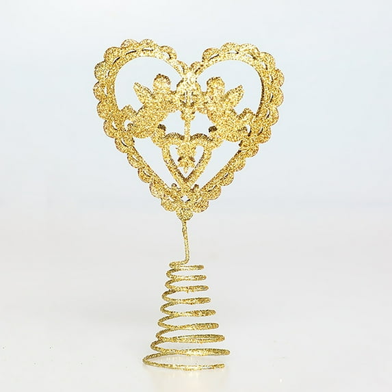 Glitter Star Christmas Tree Topper Mini Christmas Tree Star Topper for Small Christmas Tree Decoration/ Christmas Tree Top Decoration Pendant C