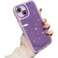 thumbnail image 1 of Glitter Star Clash 2-in-1 Hard Phone Case, Simple and Premium with Glitter Paper, Drop Resistant and Wear Resistant, for iPhone 15 14 13 12 11 Pro Max Phone Case (Purple,iPhone 11 Pro Max), 1 of 8