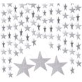 thumbnail image 1 of Glitter Star Garland Decoration,Bexikou 52 Feet Silver Star Paper Hanging Garland,Reflective Sparkle Little Star Paper Hanging Decorations for Engagement Wedding Baby Shower Birthday Christmas, 1 of 7