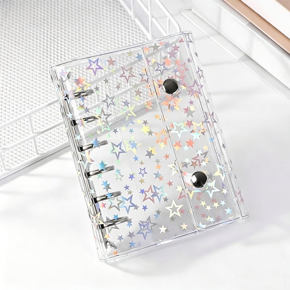 Glitter Star Planner Cover Budget Protector for Notebook Journal Albums Organizer Folder Loose Envelopes