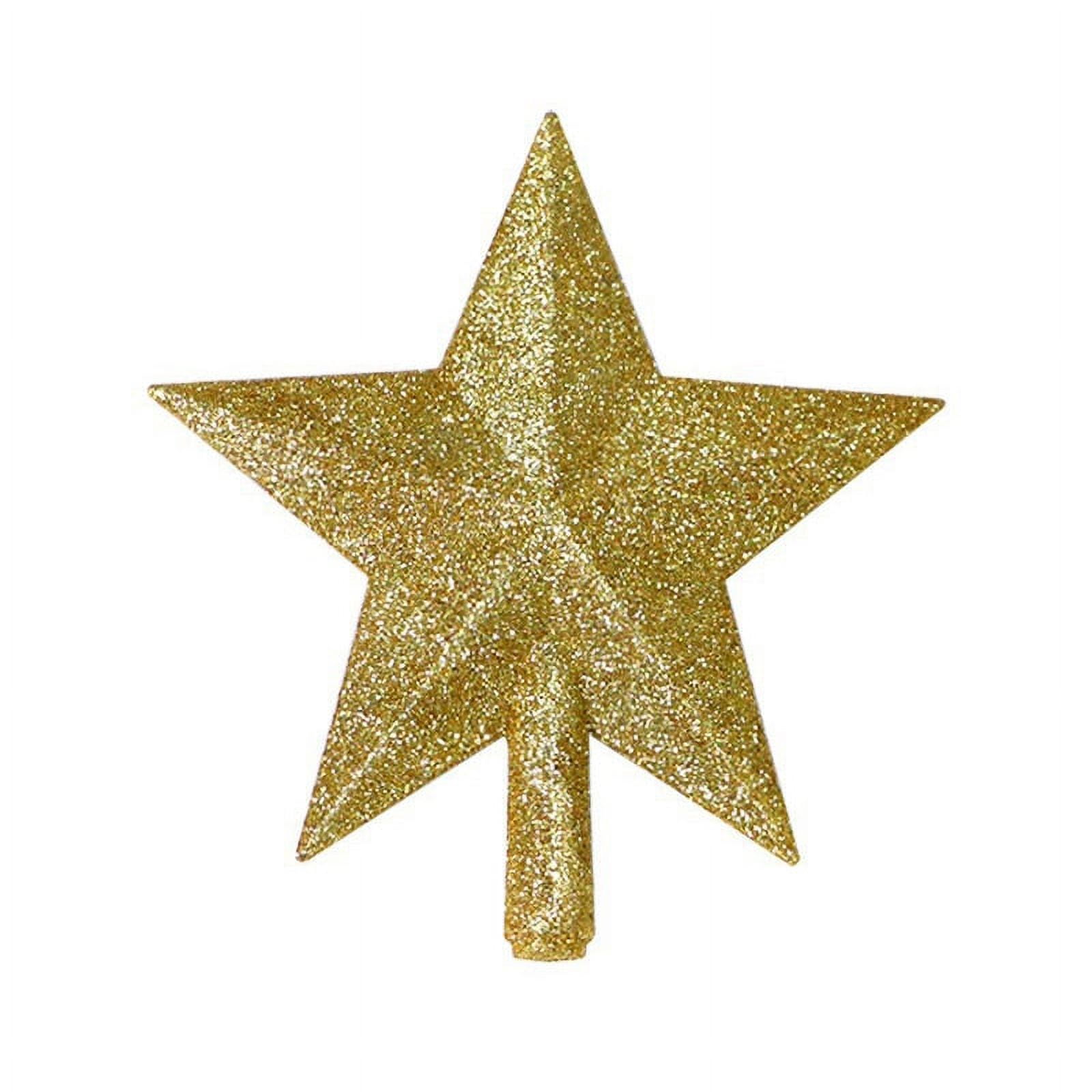 Glitter Star Tree Topper 5.9" Sparkling Christmas Tree Top Star